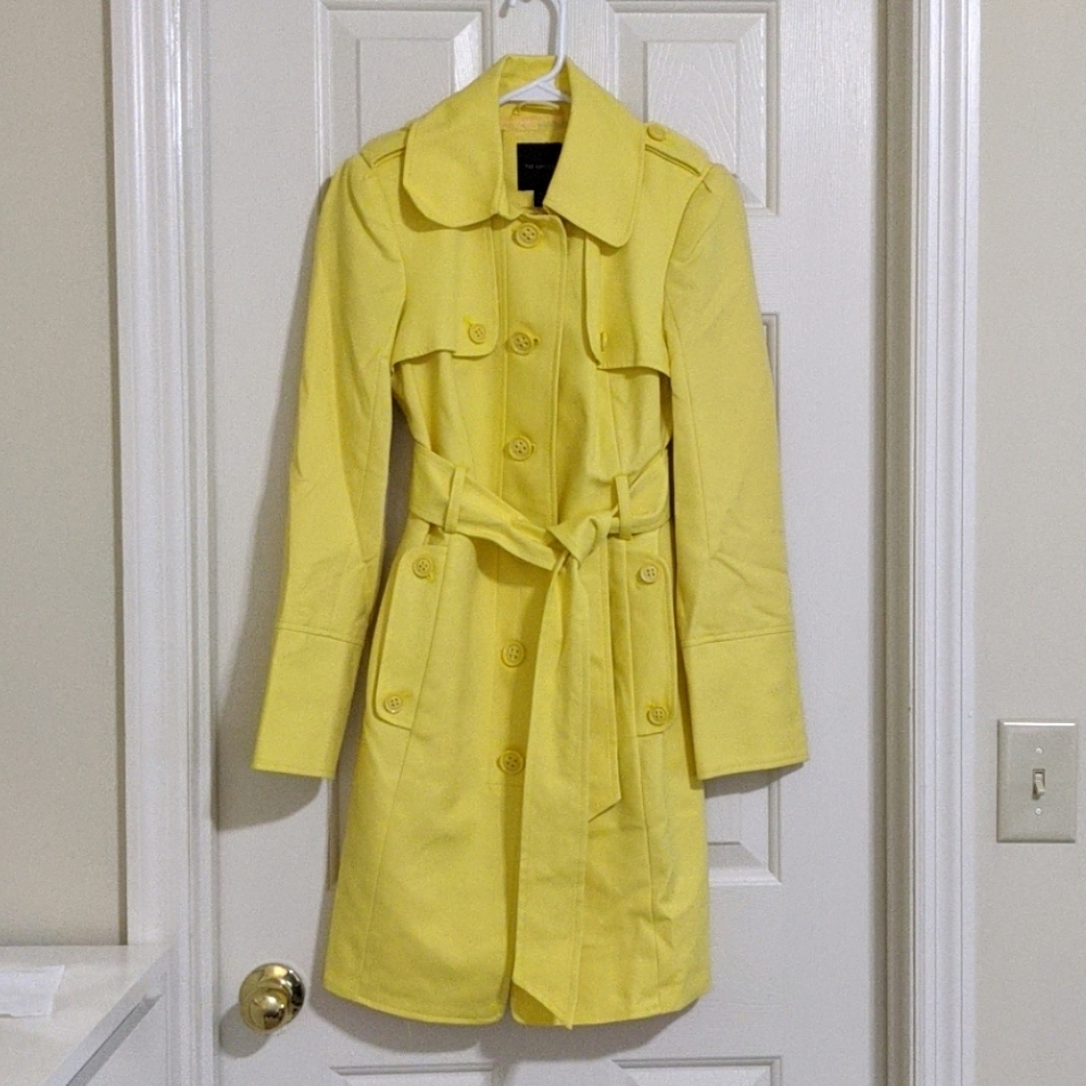 NWT The Limited Yellow Trench Jacket XS